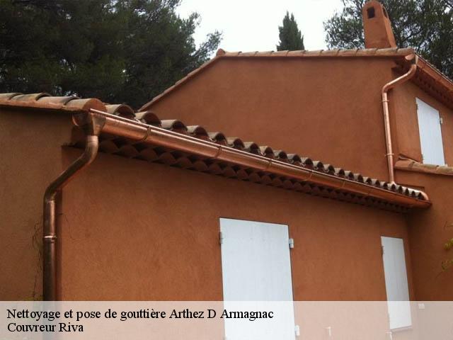 Nettoyage et pose de gouttière  arthez-d-armagnac-40190 Couvreur Riva