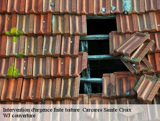 Intervention d'urgence fuite toiture carcares-sainte-croix-40400 WJ couverture