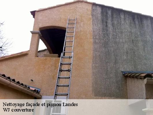 Nettoyage façade et pignon 40 Landes WJ couverture