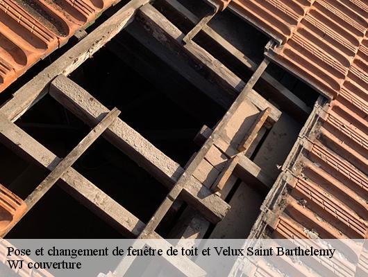Pose et changement de fenêtre de toit et Velux saint-barthelemy-40390 WJ couverture
