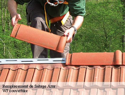 Remplacement de faitage azur-40140 WJ couverture