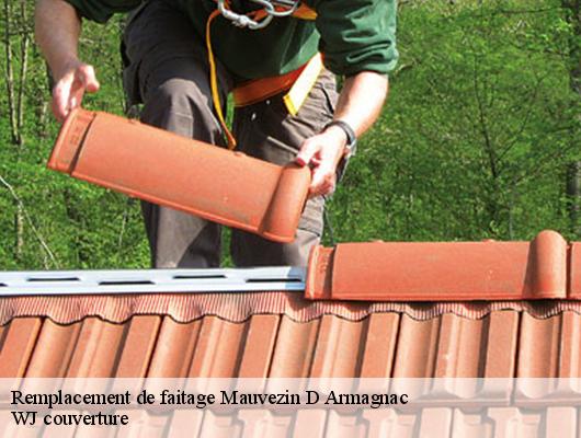 Remplacement de faitage mauvezin-d-armagnac-40240 WJ couverture