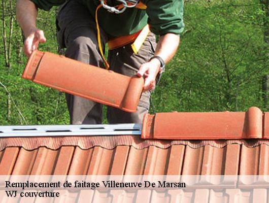 Remplacement de faitage villeneuve-de-marsan-40190 WJ couverture