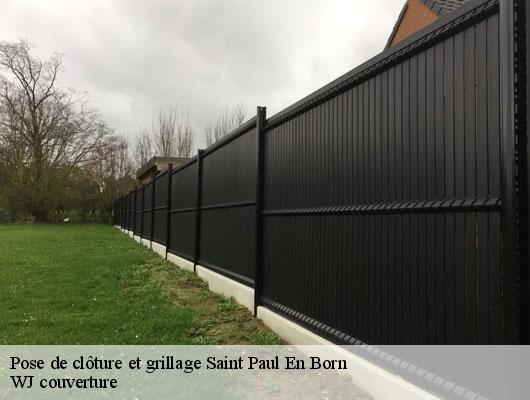 Pose de clôture et grillage  saint-paul-en-born-40200 WJ couverture 